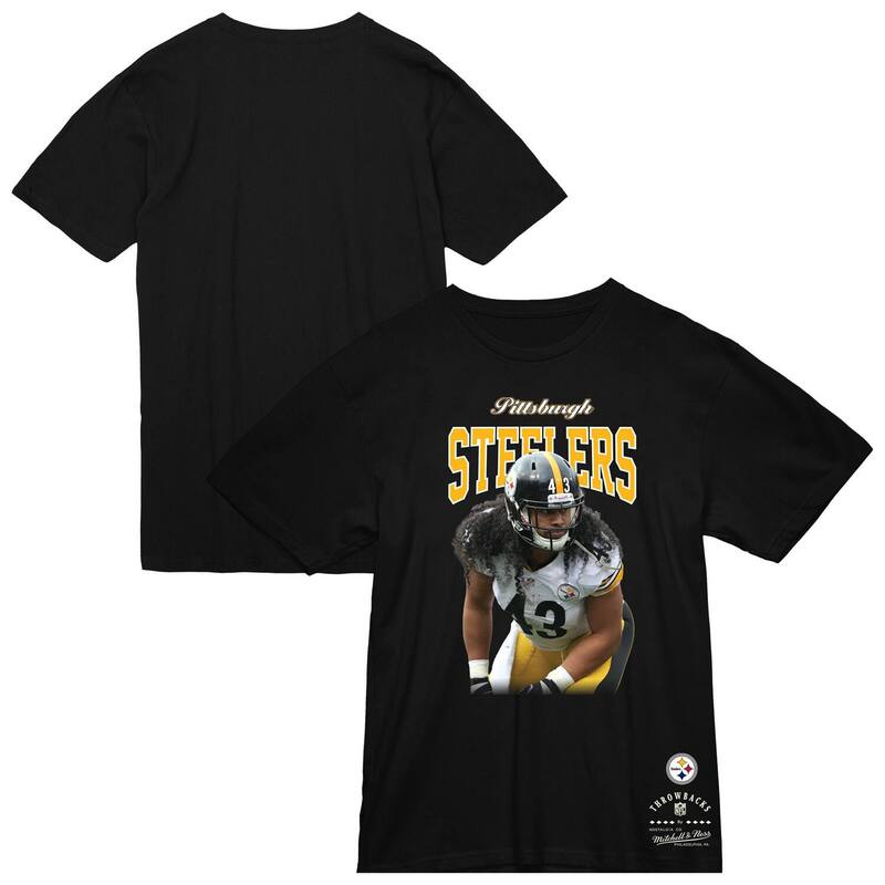 ̵ ߥå&ͥ  T ȥåץ Men's Mitchell & Ness Troy Polamalu Blac...