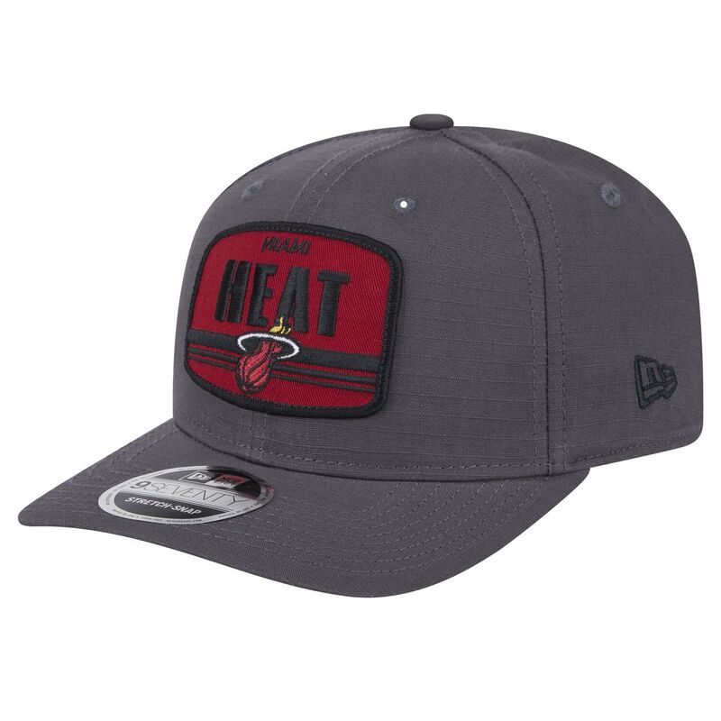 【送料無料】 ニューエラ メンズ 帽子 アクセサリー Men's New Era Graphite Miami Heat Team Elevated Patch 9SEVENTY Adjustable Hat Hea Dark G