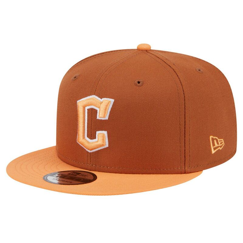 【送料無料】 ニューエラ メンズ 帽子 アクセサリー Men's New Era Brown Cleveland Guardians Spring Color Two-Tone 9FIFTY Snapback Hat Grd Brown
