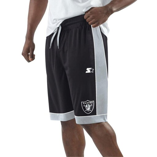 【送料無料】 スターター メンズ ハーフパンツ・ショーツ ボトムス Men's Starter Black/Silver Las Vegas Raiders Fan Favorite Fashion Shorts Lvr Black 【送料無料】 スターター メンズ ハーフパンツ・ショーツ ボトムス Men's Starter Black/Silver Las Vegas Raiders Fan Favorite Fashion Shorts Lvr Black