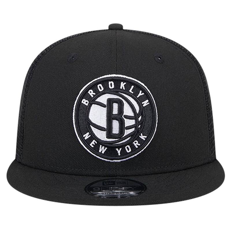 【送料無料】 ニューエラ メンズ 帽子 アクセサリー Men's New Era Black Brooklyn Nets Evergreen Meshback 9FIFTY Snapback Hat Net Black
