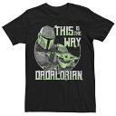 【送料無料】 スター ウォーズ メンズ Tシャツ トップス Men's Star Wars The Mandalorian Dadalorian Is The Way Graphic tee Black(4)