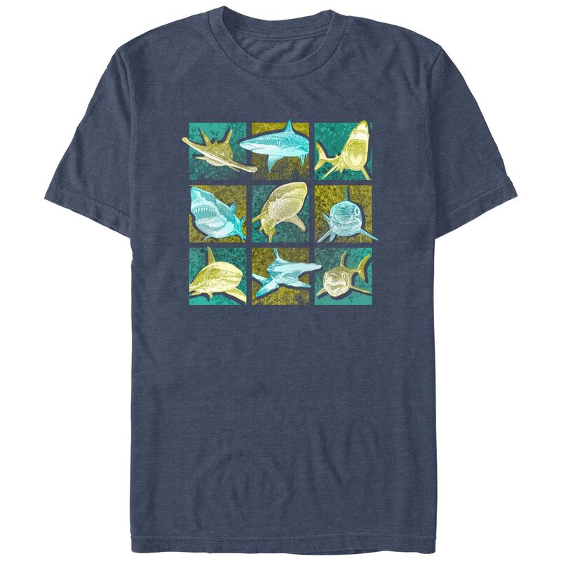 ̵ 饤 饯  T ȥåץ Men's Shark Portraits Graphic Tee Na...