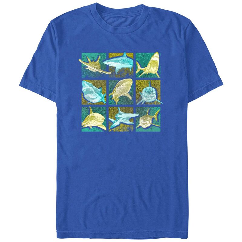 ̵ 饤 饯  T ȥåץ Men's Shark Portraits Graphic Tee Ro...