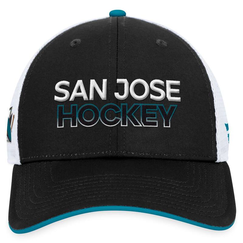 【送料無料】 ファナティクス メンズ 帽子 アクセサリー Men's Fanatics Branded Black San Jose Sharks Authentic Pro Rink Trucker Adjustable Hat Sks Black