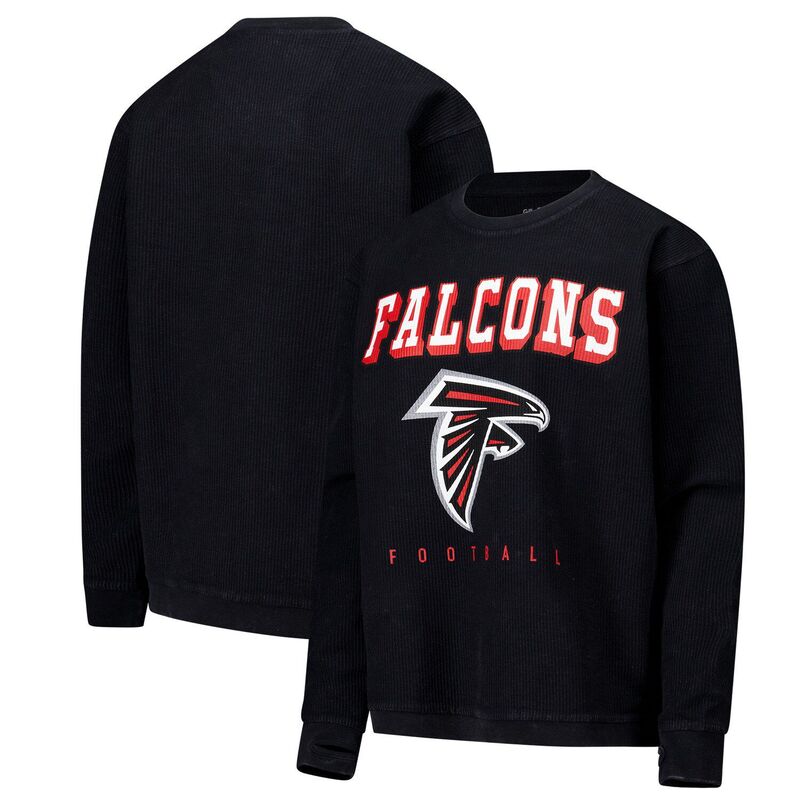 【送料無料】 ジースリー フォーハー バイ カール バンクス レディース Tシャツ トップス Women's G-III 4Her by Carl Banks Black Atlanta Falcons Comfy Cord Pullover Sweatshirt Fal Black