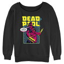【送料無料】 マーベル レディース Tシャツ トップス Juniors' Marvel Deadpool Please Call Me Graphic Pullover Black