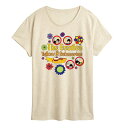【送料無料】 ライセンス キャラクター レディース Tシャツ トップス Women's The Beatles Yellow Submarine Graphic Tee Beige