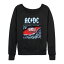 【送料無料】 ライセンス キャラクター レディース Tシャツ トップス Women's ACDC The Razors Edge Lightweight French Terry Sweatshirt Black 12,480円