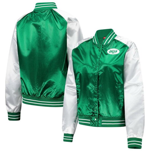 【送料無料】 ミッチェル&ネス レディース ジャケット・ブルゾン アウター Women's Mitchell & Ness Green New York Jets Team 2.0 Satin Raglan Full-Snap Jacket Jet Green 【送料無料】 ミッチェル&ネス レディース ジャケット・ブルゾン アウター Women's Mitchell & Ness Green New York Jets Team 2.0 Satin Raglan Full-Snap Jacket Jet Green