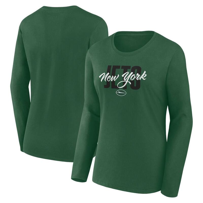 アンブランデッド レディース トップス Tシャツ Unbranded Women's Greenew York Jets Grip Long Sleev..