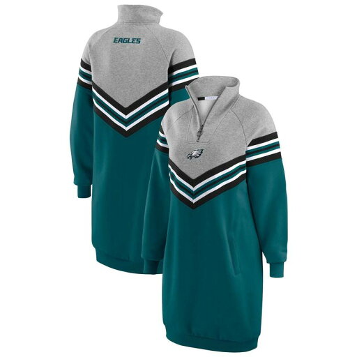 【送料無料】 ウェア バイ エリン アンドルーズ レディース ワンピース トップス Women's WEAR by Erin Andrews Midnight Green/Heather Gray Philadelphia Eagles Chevron Stripe Dress Eag Green 【送料無料】 ウェア バイ エリン アンドルーズ レディース ワンピース トップス Women's WEAR by Erin Andrews Midnight Green/Heather Gray Philadelphia Eagles Chevron Stripe Dress Eag Green