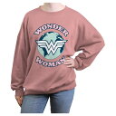 【送料無料】 ライセンス キャラクター レディース Tシャツ トップス Juniors' DC Comics Wonder Woman World Logo O...