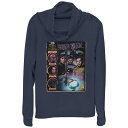 【送料無料】 ライセンス キャラクター レディース Tシャツ トップス Women's Star Trek Comic Book Poster Cowlneck Graphic Lightweight Long Sleeve Navy