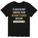 【送料無料】 ライセンス キャラクター メンズ Tシャツ トップス Men's Internet Nurse Degree Tee Black(4)