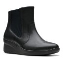 【送料無料】 クラークス レディース ブーツ・レインブーツ シューズ Clarks Suttyn Rae Women's Leather Wedge Ankle...