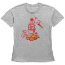【送料無料】 ライセンス キャラクター レディース Tシャツ トップス Women's Wienerschnitzel I'll Be Cone For Christmas Graphic Tee Heather Gray(4)