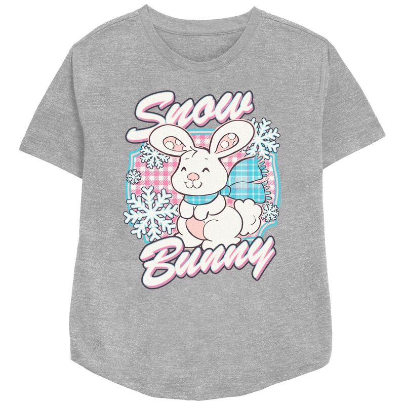 アニメキャラクター レディース トップス Tシャツ リラックスフィット グラフィック Licensed Character Women'strawberry Shortcake Snow Bunny Relaxed Fit Graphic Tee Athletic Heather ヘザー