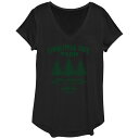 【送料無料】 アンブランデッド レディース Tシャツ トップス Women's Christmas Tree Farm Since 1930 Graphic Tee Black
