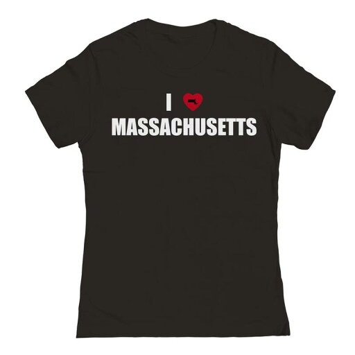 【送料無料】 アンブランデッド レディース Tシャツ トップス Junior's I Heart Massachusetts Graphic Tee Black 【送料無料】 アンブランデッド レディース Tシャツ トップス Junior's I Heart Massachusetts Graphic Tee Black