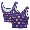 【送料無料】 アンブランデッド レディース ブラジャー アンダーウェア Women's Concepts Sport Purple Baltimore Ravens Record Allover Print Bralette Rav Purple(4)