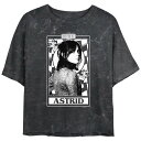 【送料無料】 ライセンス キャラクター レディース Tシャツ トップス Juniors' Beetlejuice 2 Astrid Card Cropped G...