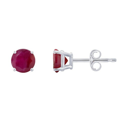 【送料無料】 Celebration Gems レディース ピアス・イヤリング アクセサリー Celebration Gems Round Ruby Stud Earrings 14k White Gold 【送料無料】 Celebration Gems レディース ピアス・イヤリング アクセサリー Celebration Gems Round Ruby Stud Earrings 14k White Gold