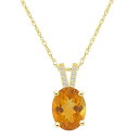【送料無料】 Alyson Layne レディース ネックレス・チョーカー・ペンダントトップ アクセサリー Alyson Layne 10k Gold Oval...