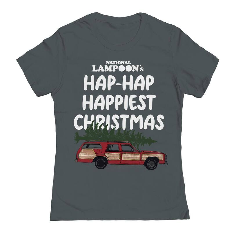 【送料無料】 ライセンス キャラクター レディース Tシャツ トップス Junior's Happiest Christmas National Lampoon's Christmas Vacation Graphic Tee Heavy Metal