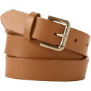 【送料無料】 ランズエンド レディース ベルト アクセサリー Women's Lands' End Classic Leather Belt Cognac