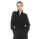 【送料無料】 アレクシアアドマー レディース ニット・セーター アウター Women's ALEXIA ADMOR Niko Turtleneck Sweater with Front Zipper Detail Black(4)