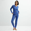 【送料無料】 ソノマ レディース ナイトウェア アンダーウェア Petite Sonoma Goods For Life Thermal Pajamas Pla...