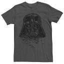 【送料無料】 ライセンス キャラクター メンズ Tシャツ トップス Men's Star Wars Darth Vader Bats Helmet Graphic Tee Charcoal Heather