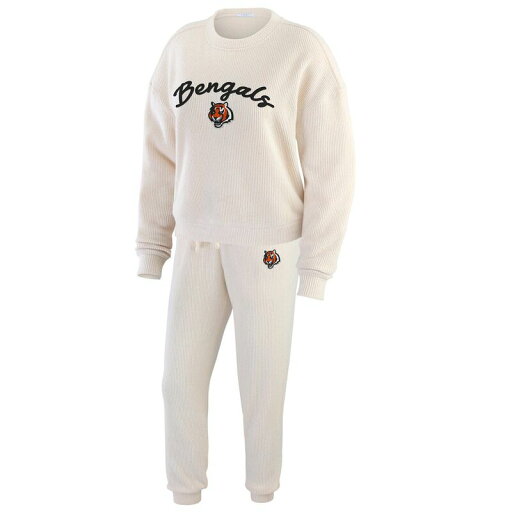 【送料無料】 ウェア バイ エリン アンドルーズ レディース ナイトウェア アンダーウェア Women's WEAR by Erin Andrews Oatmeal Cincinnati Bengals Plus Size Rib-Knit Long Sleeve T-Shirt & Pants Lounge Set Bng Multi 【送料無料】 ウェア バイ エリン アンドルーズ レディース ナイトウェア アンダーウェア Women's WEAR by Erin Andrews Oatmeal Cincinnati Bengals Plus Size Rib-Knit Long Sleeve T-Shirt & Pants Lounge Set Bng Multi