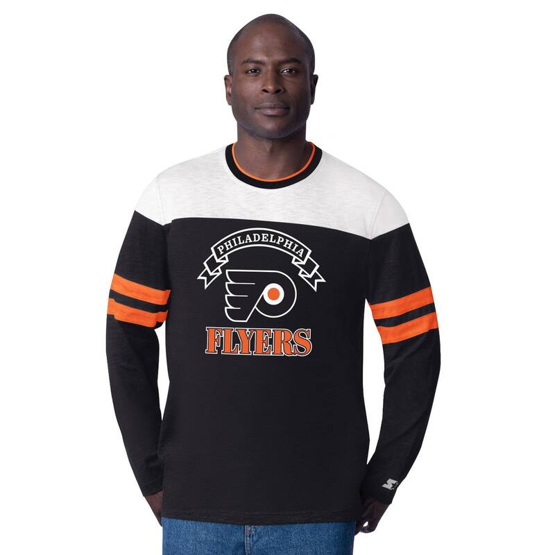 ̵   T ȥåץ Men's Starter Black Philadelphia Flyers Bli...