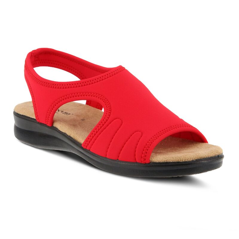フレクサス レディース シューズ サンダル Flexus by Spring Step Nyaman Women'slip-on Sandals Red ..