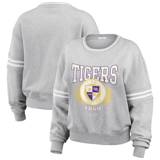 【送料無料】 ウェア バイ エリン アンドルーズ レディース Tシャツ トップス Women's WEAR by Erin Andrews Heather Gray LSU Tigers Classic Stripe Pullover Sweater Lsu Grey 【送料無料】 ウェア バイ エリン アンドルーズ レディース Tシャツ トップス Women's WEAR by Erin Andrews Heather Gray LSU Tigers Classic Stripe Pullover Sweater Lsu Grey