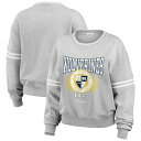 【送料無料】 ウェア バイ エリン アンドルーズ レディース Tシャツ トップス Women's WEAR by Erin Andrews Heather Gray Michigan Wolverines Classic Stripe Pullover Sweater Mic Grey(4)