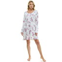 【送料無料】 クロフト&バロー レディース ナイトウェア アンダーウェア Women's Croft & Barrow Cozy Luxe Long Sleev...