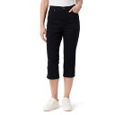 【送料無料】 グロリアバンデービルト レディース カジュアルパンツ ボトムス Petite Gloria Vanderbilt Amanda Stretch Straight-Fit Capri Pants Black