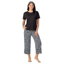 【送料無料】 クドルドッズ レディース ナイトウェア アンダーウェア Women's Cuddl Duds 2-pc. Pajama Crewneck Top ...