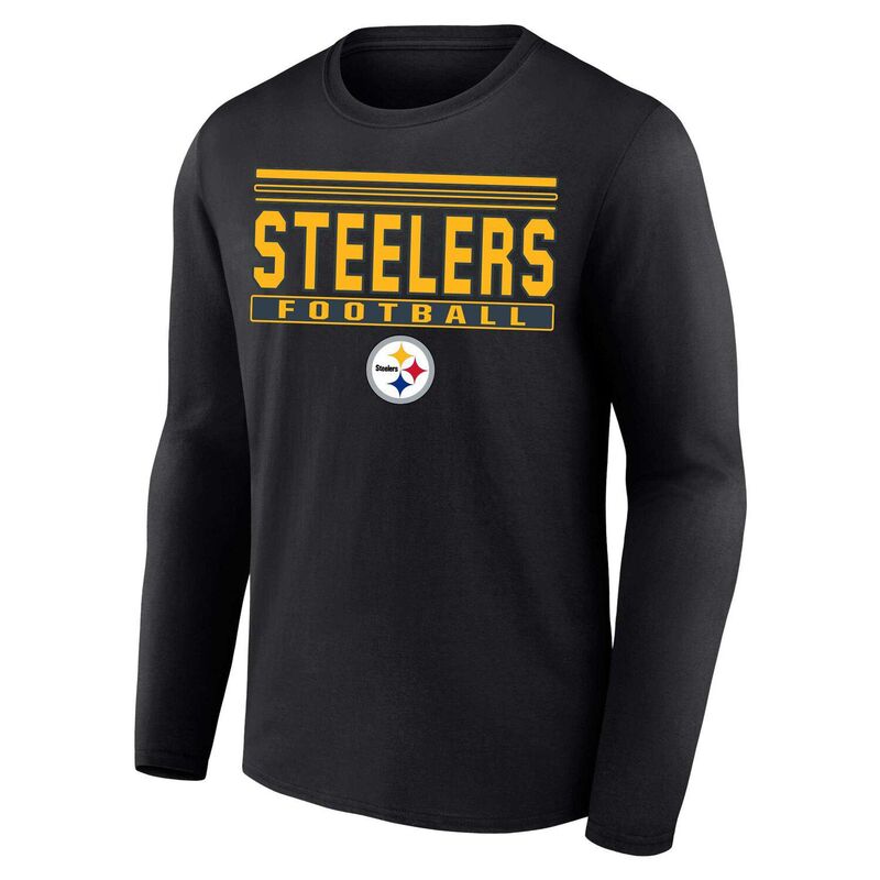 ̵ ץե  T ȥåץ Men's Profile Black Pittsburgh Steelers Bi...
