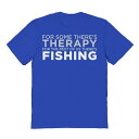 【送料無料】 ライセンス キャラクター メンズ Tシャツ トップス Men's Duke & Sons Fishing Therapy Graphic Tee Royal(4)