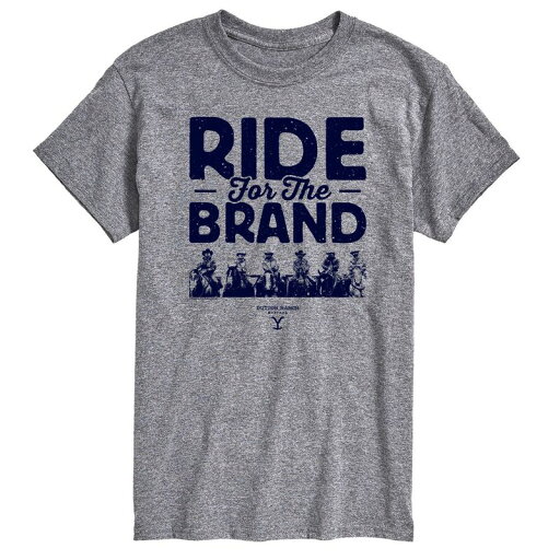 【送料無料】 ライセンス キャラクター メンズ Tシャツ トップス Big & Tall Yellowstone Ride For The Brand Graphic Tee Heather Gray 【送料無料】 ライセンス キャラクター メンズ Tシャツ トップス Big & Tall Yellowstone Ride For The Brand Graphic Tee Heather Gray