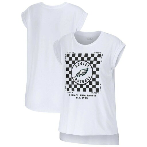 【送料無料】 ウェア バイ エリン アンドルーズ レディース Tシャツ トップス Women's WEAR by Erin Andrews White Philadelphia Eagles Checker Muscle Tank Top Eag White 【送料無料】 ウェア バイ エリン アンドルーズ レディース Tシャツ トップス Women's WEAR by Erin Andrews White Philadelphia Eagles Checker Muscle Tank Top Eag White
