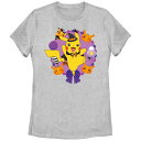 【送料無料】 ライセンス キャラクター レディース Tシャツ トップス Juniors' Pokemon Pikachu Halloween Graphic Tee Athletic Heather