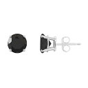 【送料無料】 Celebration Gems レディース ピアス・イヤリング アクセサリー Celebration Gems Sterling Silver 7 mm Round Gemstone Stud Earrings Onyx