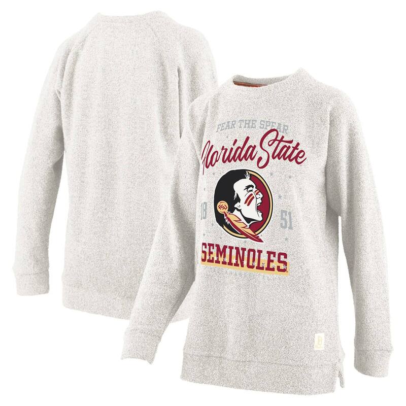 【送料無料】 プレスボックス レディース Tシャツ トップス Women's Pressbox Oatmeal Florida State Seminoles Plus Size Comfy Cairo Terry Pullover Sweatshirt Fsu Multi