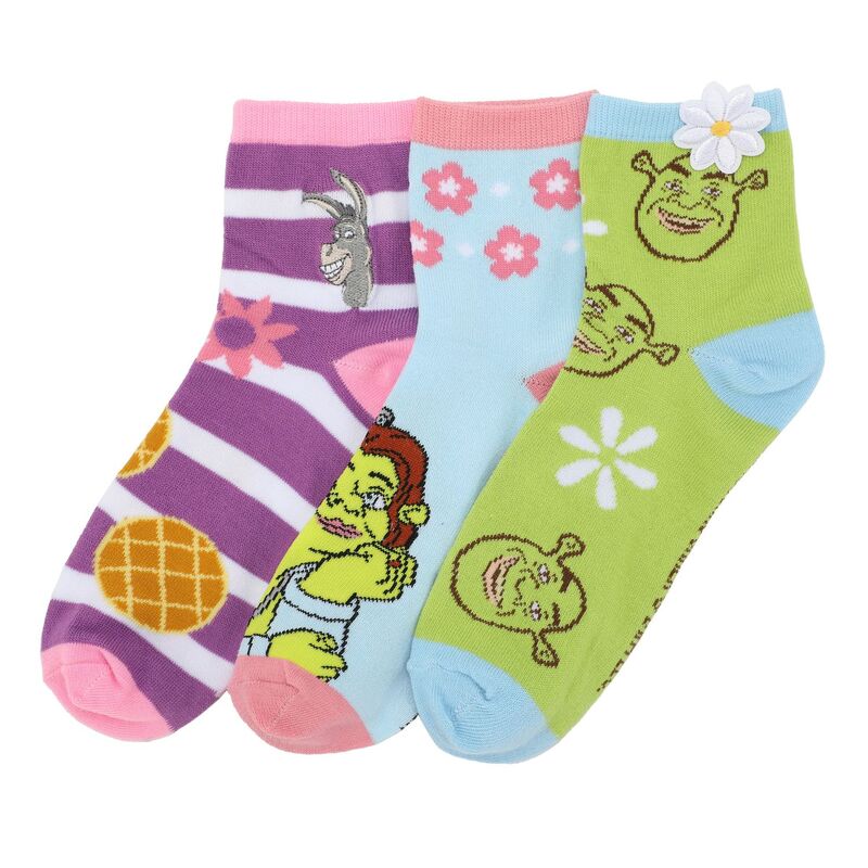̵ 饤 饯 ǥ   Women's Shrek 3D Quarter Crew Soc...