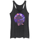 【送料無料】 ライセンス キャラクター レディース Tシャツ トップス Juniors' Pokemon Mismagius Spooky Night Racerback Tank Top Black Heather
